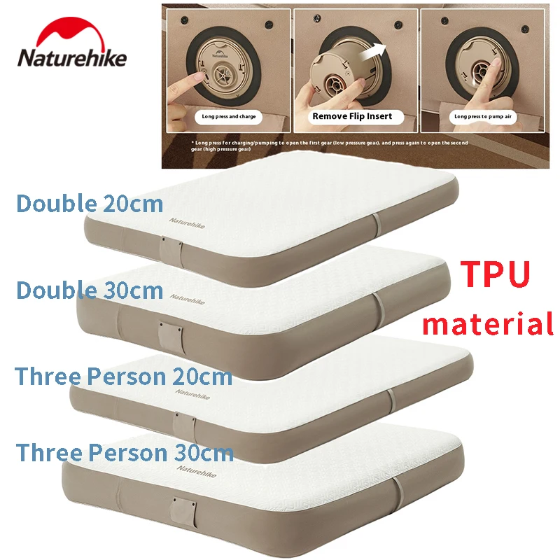 Naturehike Dream Drawing High Pressure Built in Pump Inflatable Mattress Strong Load Bearing PU Material Fixed Point Support