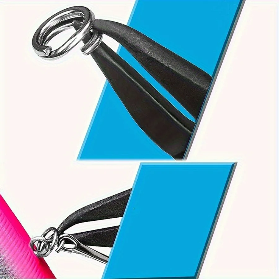 250 stücke Angeln Split Ringe Edelstahl Heavy Duty Salzwasser Köder Haken Angeln Stecker (Angeln Zangen Optional) – Detail 3