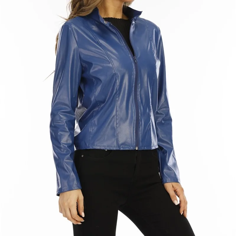 Abito in pelle Faionable Jaet da donna Cleanfit Sle 206 Collezione invernale Piccolo da donna Altamente ricercato