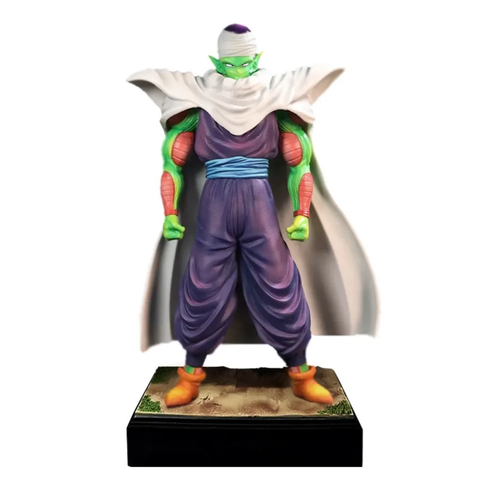 Anime Dragon Ball Piccolo figurki przystojny realistyczny charakter krótki flet płaszcz styl peryferyjny Model zabawka ozdoba prezent