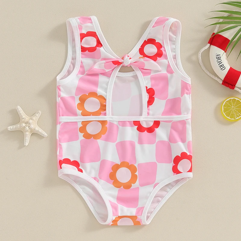 

Toddler Baby Girl Swimsuit Little Kid Floral Bikini Swimming Bathing Suit Swimwear Tankini Beach Wear