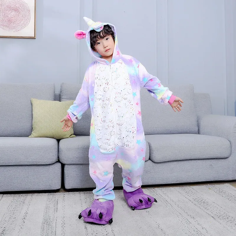 جديد أزياء أنيمي التأثيرية للنساء والرجال بذلة للبالغين بيجامات بقلنسوة للأطفال Kigurumi كارتونية لعيد الميلاد والهالوين