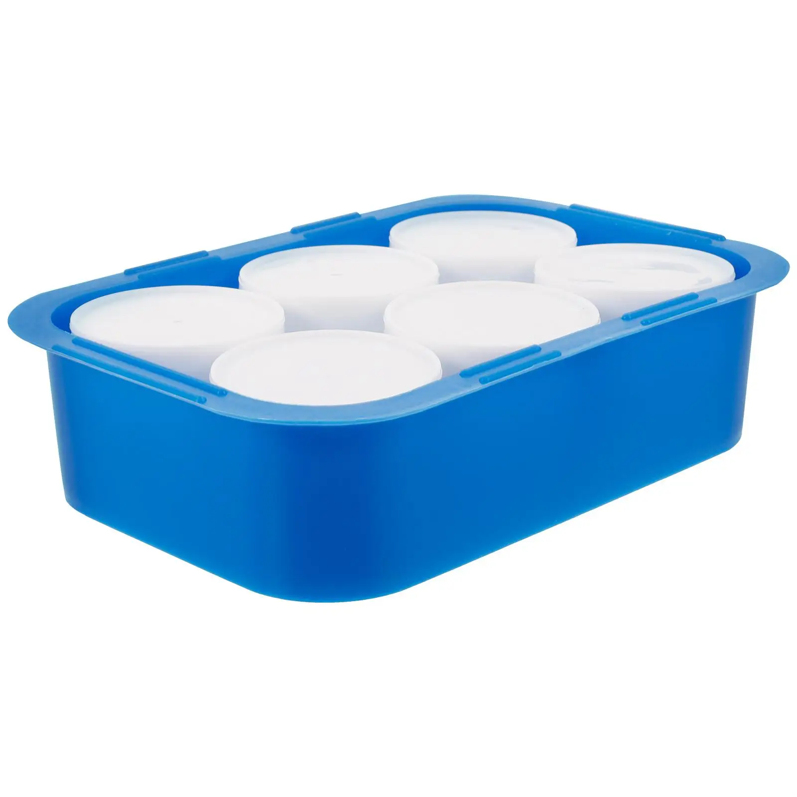 

6 Grids Plastic Storage Box Durable Plastic 6 Grids Paint Box Portable Pigment Case Empty Palette Tool Gift