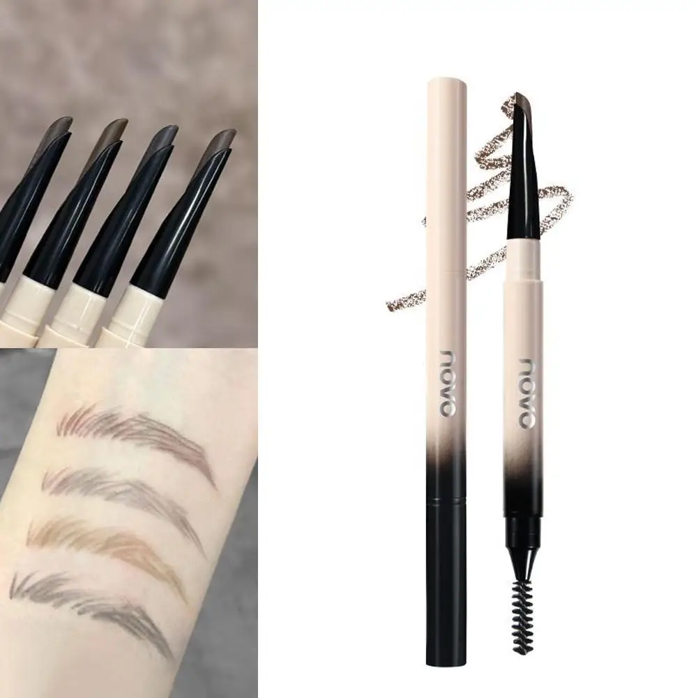 Crayon à sourcils naturel sauvage, double extrémité, couleur, résistant à la sueur, imperméable, durable, sans longue taches, sans perte, T9R9
