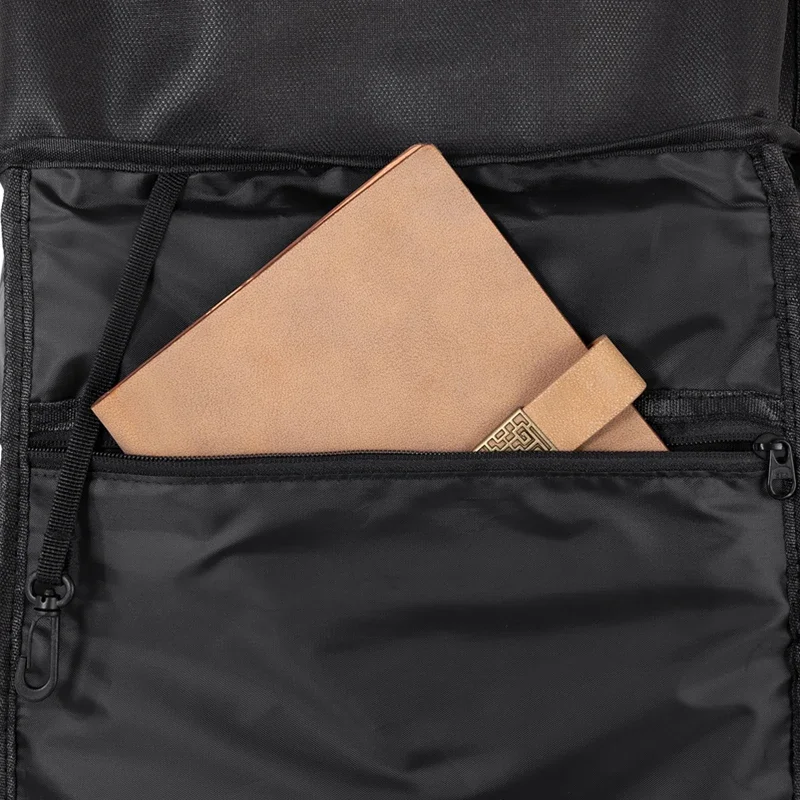 Unisex Modischer Minimalistischer Großraum-Wasserdichter Rucksack Tragbare College-Schultasche Trendiger Designer-Rucksack für Männer – Detail 18