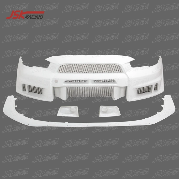 2014 VRS VER ULTIMATE STYLE HALF CARBON FIBER FRONT BUMPER for 2008-2015 MITSUBISHI LANCER EVOLUTION EVO X