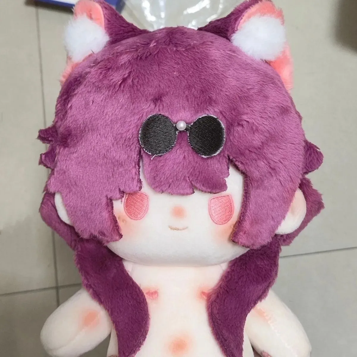 20cm Anime Honkai: Star Rail Kafka Purple Hair Monster Cosplay Plush Doll Cotton Stuffed Body Dress Up Clothes Cotton Gift Xmas