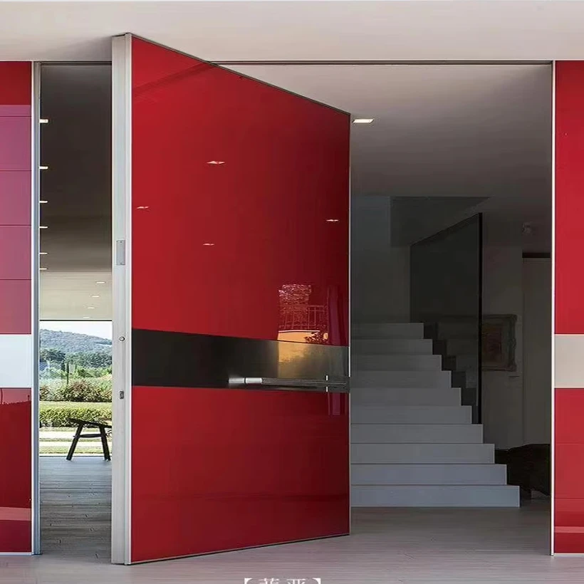 

Modern Design Custom Aluminum Pivot Doors Luxury Type Front Entry Door for Villa and Apartment
