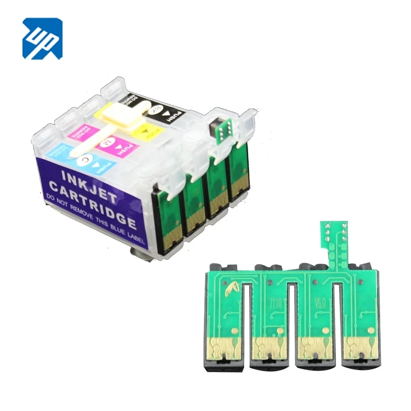 T0711 711 ciss cartridge and  auto reset ARC chip ciss chip for epson S20 SX100 SX105 SX109 SX200 SX205 SX209 B40W D78 DX4000