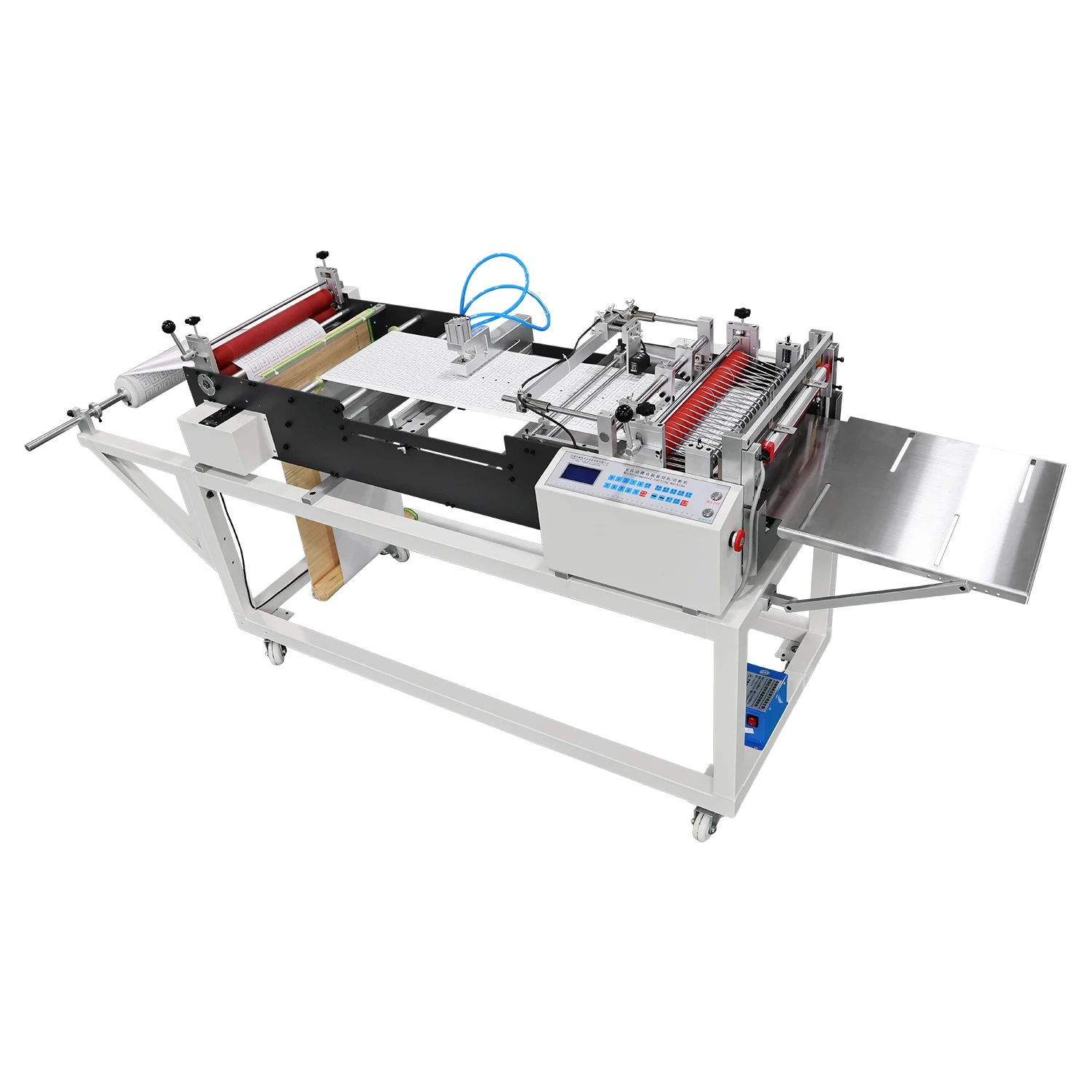 Unique Features Fully Automatic Unwinding, Punching and Cutting Machine with a Width of 500mm