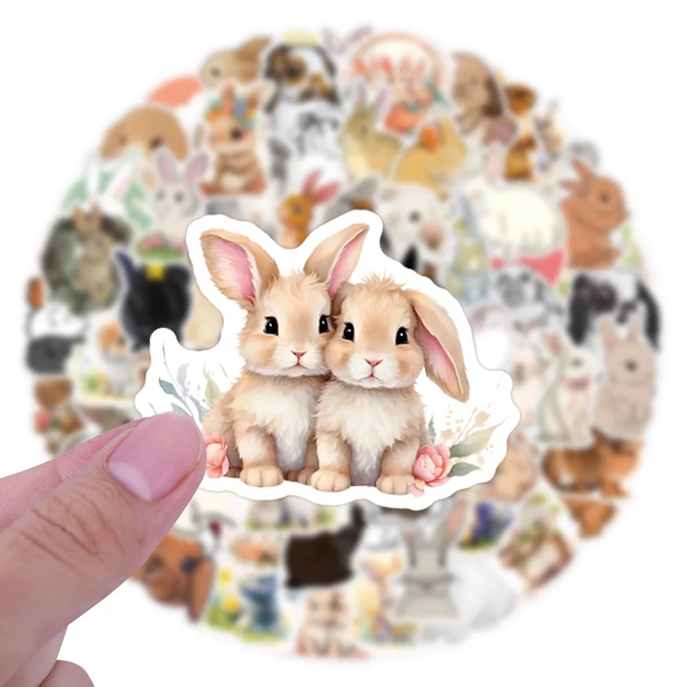 

10/55/110PCS Cartoon Rabbit Cute Graffiti Sticker Decorative Luggage Guitar Scrapbook Phone Cup Scooter Waterproof Decal Kid Toy