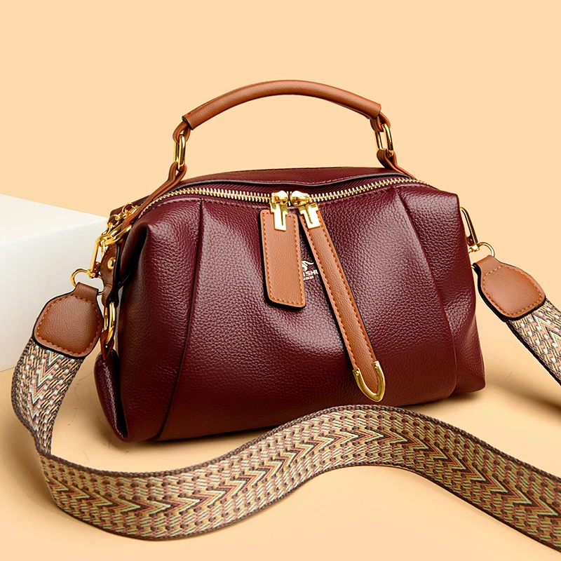 

High Quality Shoulder Bag Luxury Leather Fashion Female Handbags Large Capacity Crossbody Bags Brand Designer Women Purse