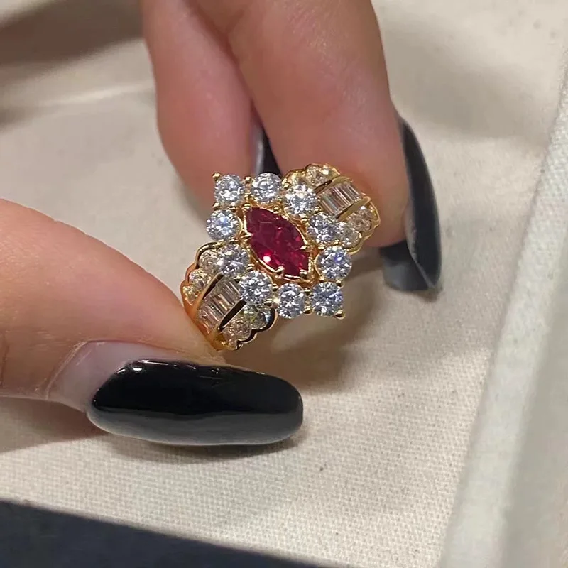 new-100-s925-silver-ring-for-spring-and-summer-season-4-8m-horse-eye-pigeon-blood-red-fresh-fashion-ring-wedding-jewelry