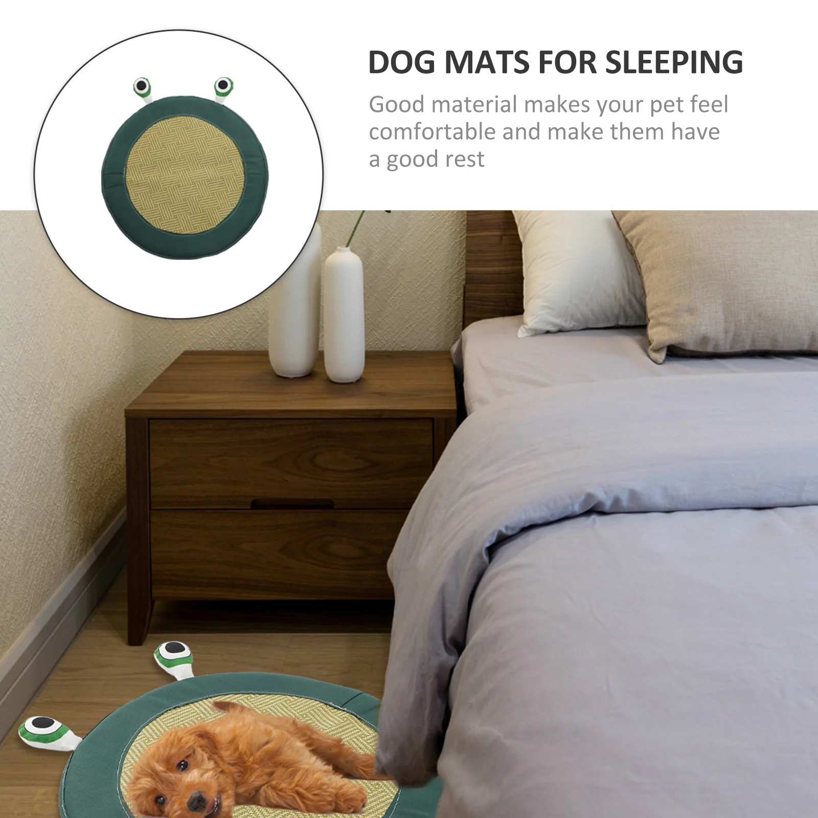 

Tear-Resistant Pet Mat Thick Cooling Non-Slip Floor Pad Comfortable Dog Cat Summer Sleeping Cushion Pet Mat Dog Mats