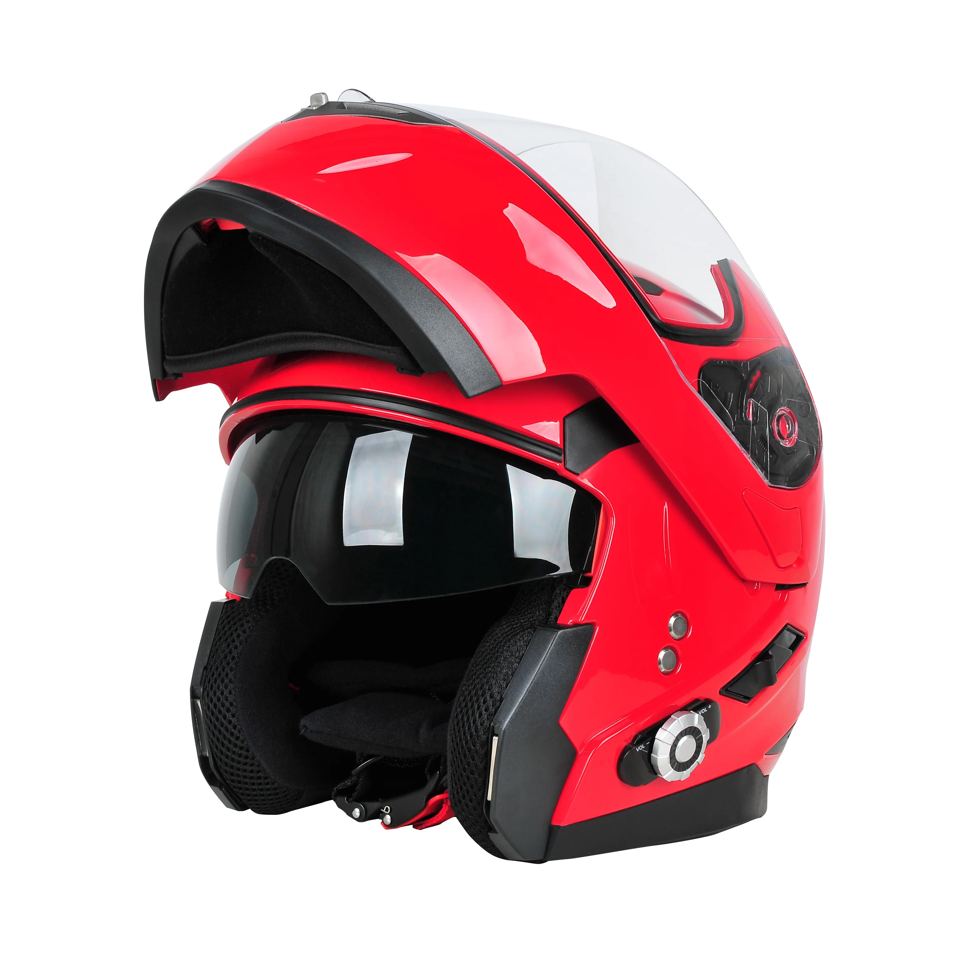 FreedConn BM2-S Smart Half Face Helmet Motorcycle Helmet with Bluetooth Intercom Built-in Speakers DOT Certified