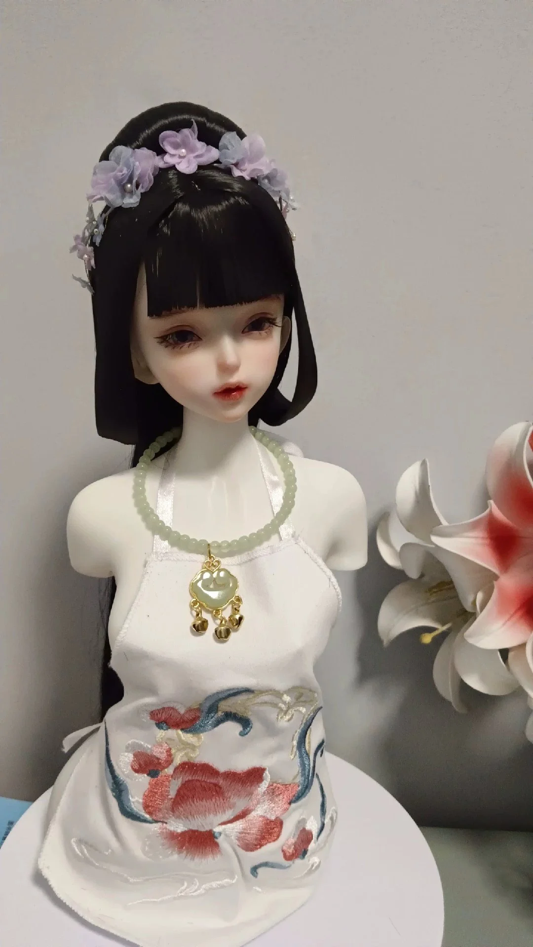 1/4 1/3 BJD Doll Wigs Ancient Costume Hanfu Vintage Princess Long Hair Fairy Wig For MSD SD13 Girl SSDF Uncle Accessories A1700