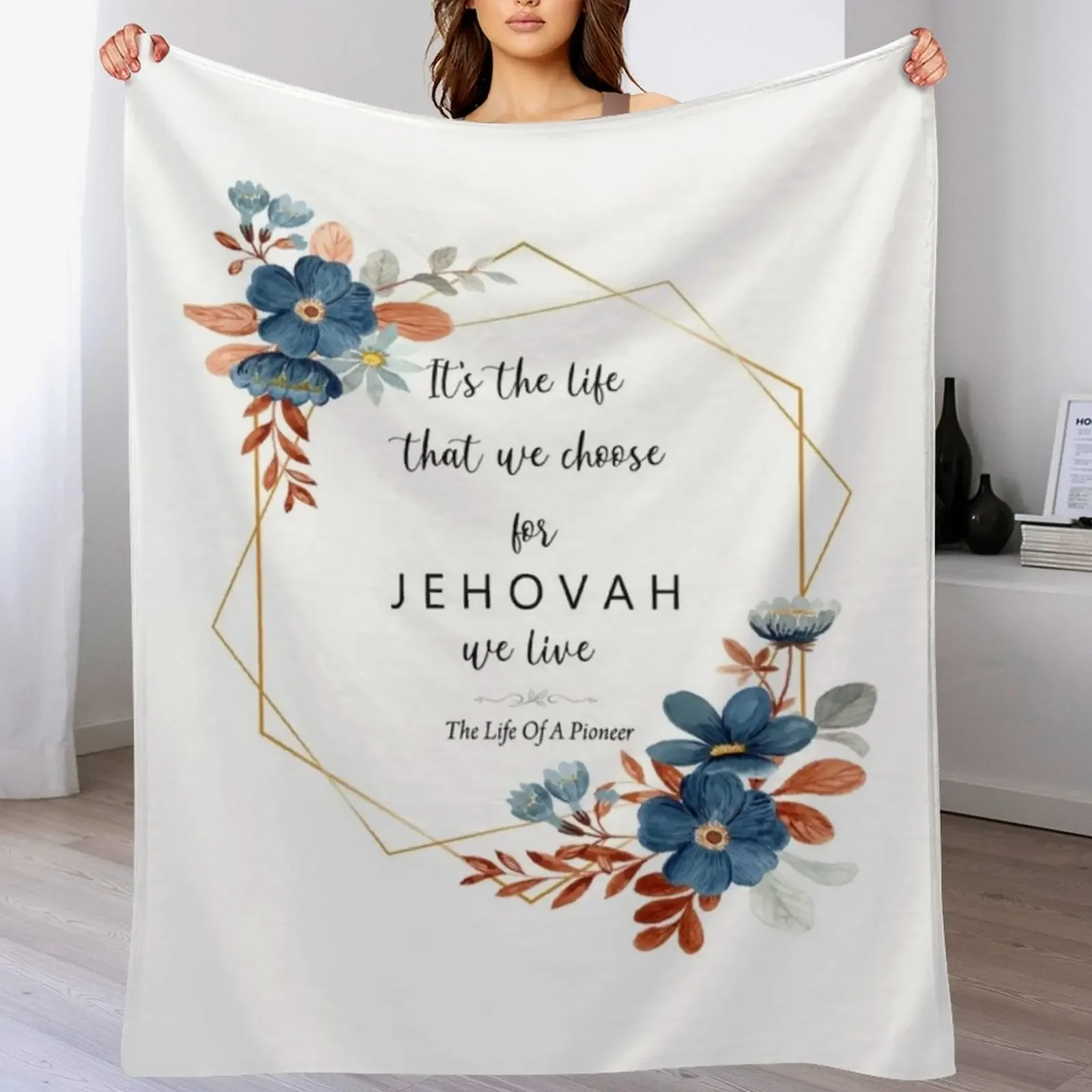 

The Life Of A Pioneer Throw Blanket Travel Size Cozy Blanket for Plane Train