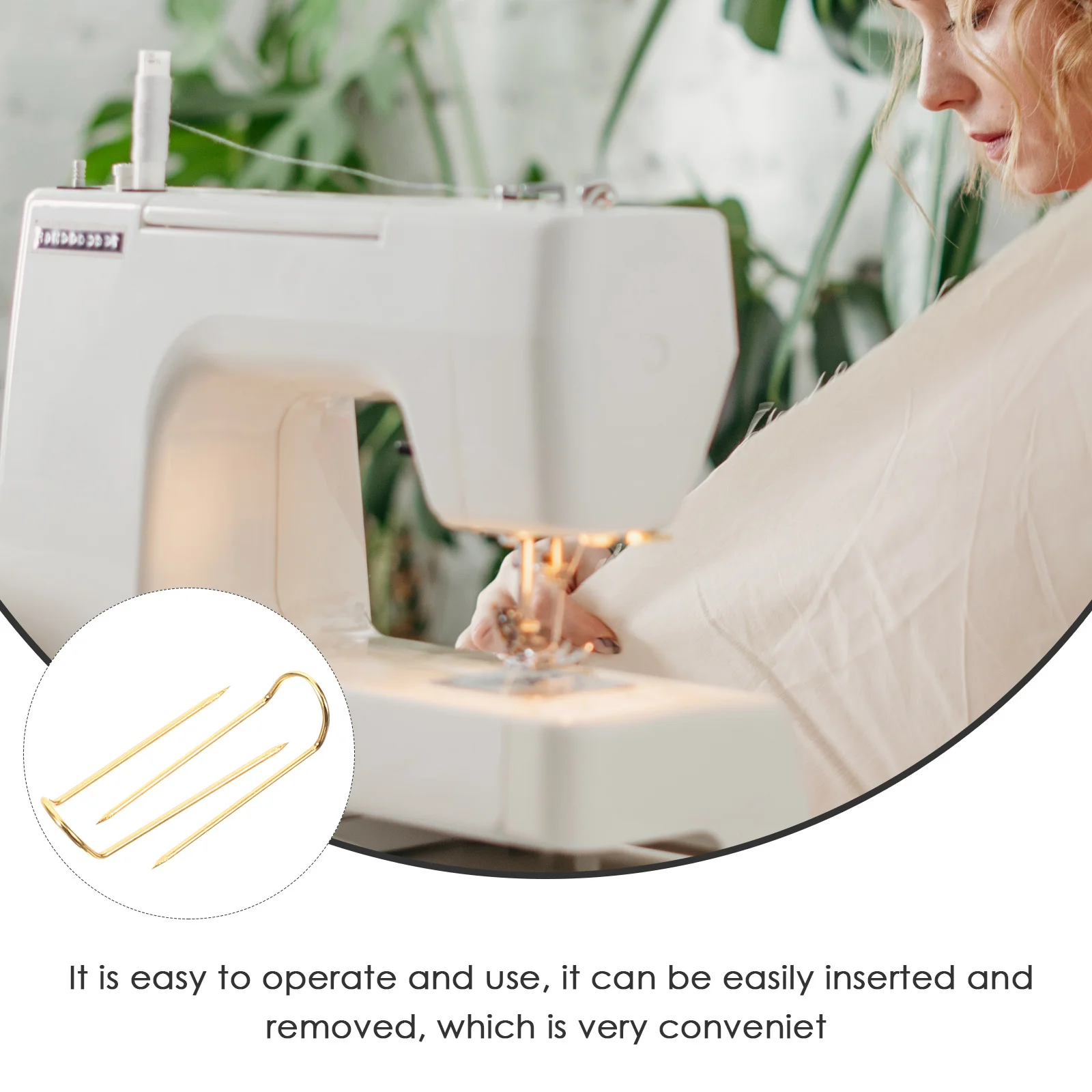 

50Pcs U Type Blocking Pin Professional Reusable Sewing Needles Compact Portable DIY Craft Decoration Accessory Set