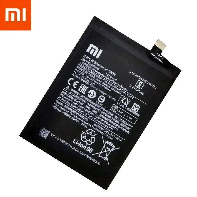 2025 lat 100% oryginalna wysokiej jakości bateria BN59 5000mAh do Xiaomi Redmi Note10 Note 10 10S Baterie Bateria Szybka wysyłka