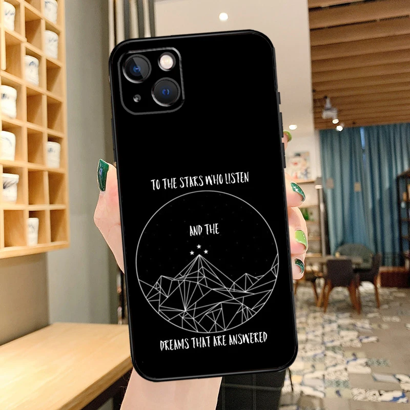 Uma quadra de névoa fúria sarah j maas caso de telefone para apple iphone 17 ar 17pro capa para iphone 17 pro max capa funda