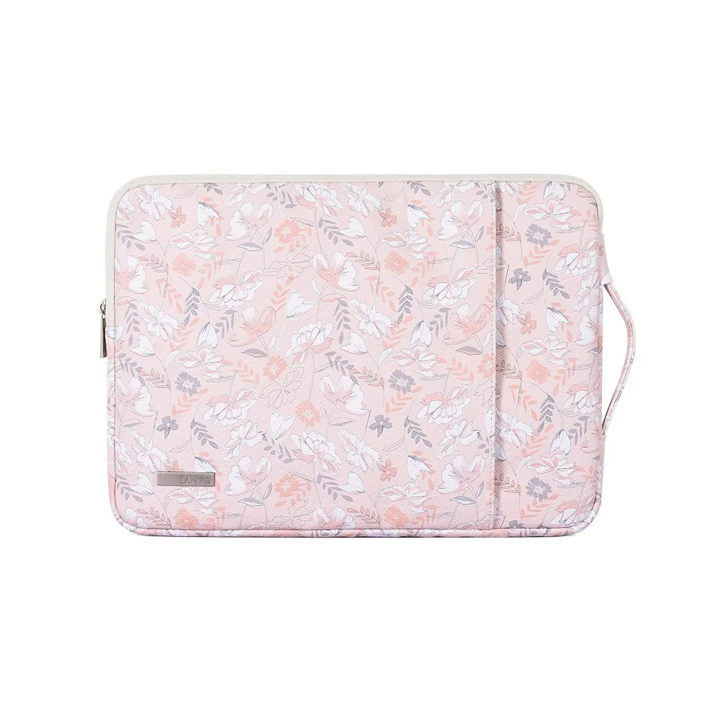 

Message Bag Waterproof Laptop Bag Shockproof Ultra Thin Computer Notebook Bag Anti Fall Flowers Briefcase Travel