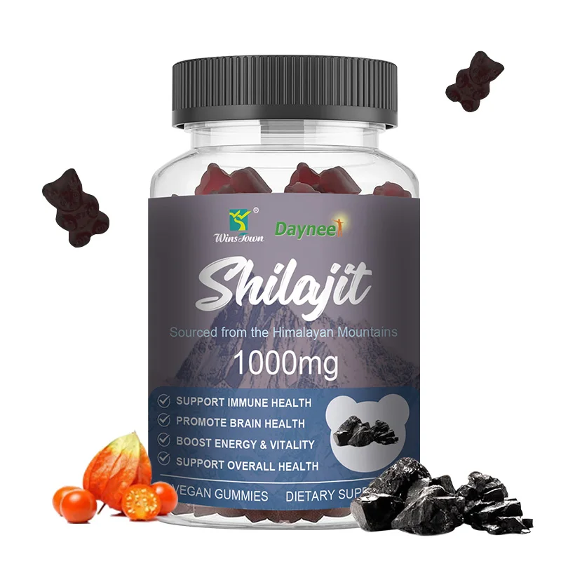 High Potency Himalayan Shilajit Resin Gummies Energy Boost & Immune Support 85+ Trace Minerals Supplement vegetarian