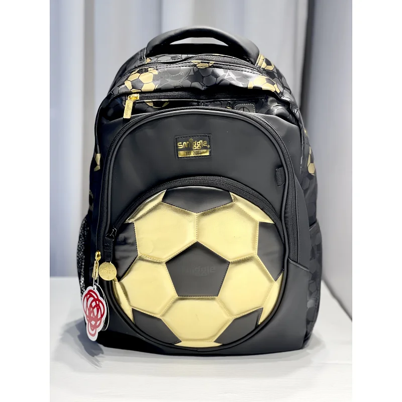 Australian Smiggle Gold Football 18. rocznica dzieci studenci lekki plecak o dużej pojemności modne prezenty kampusowe