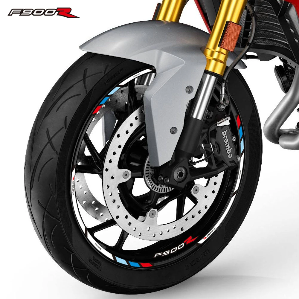 For BMW F900R f900r F 900R f900 r Motorcycle Accessories Wheels Sticker Rim Tire Stripe Waterproof Decorative Decals Set