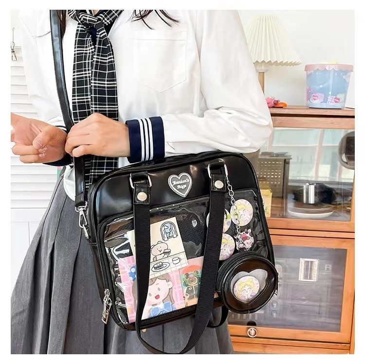 Frauen japanischen Stil Trend kawaii Süßigkeiten Farbe große Kapazität ita Tasche Mode Student adrette Umhängetasche Messenger Umhängetasche – Detail 35