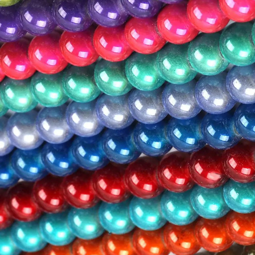 OlingArt 10mm 30pcs/lot Mixed Color 3D Illusion Miracle beads glass Spacer bead bubblegum Fantasy Style DIY jewelry making