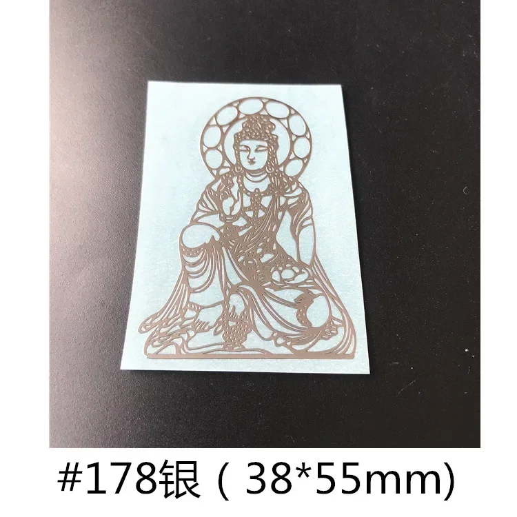 Gouden boeddhistische metalen sticker