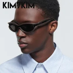 Y2k Oval Sunglasses Men Women 2024 Luxury Brand Trendy Punk Sun Glasses Male Small Frame Sunglass Streetwear Shades Gafas De Sol