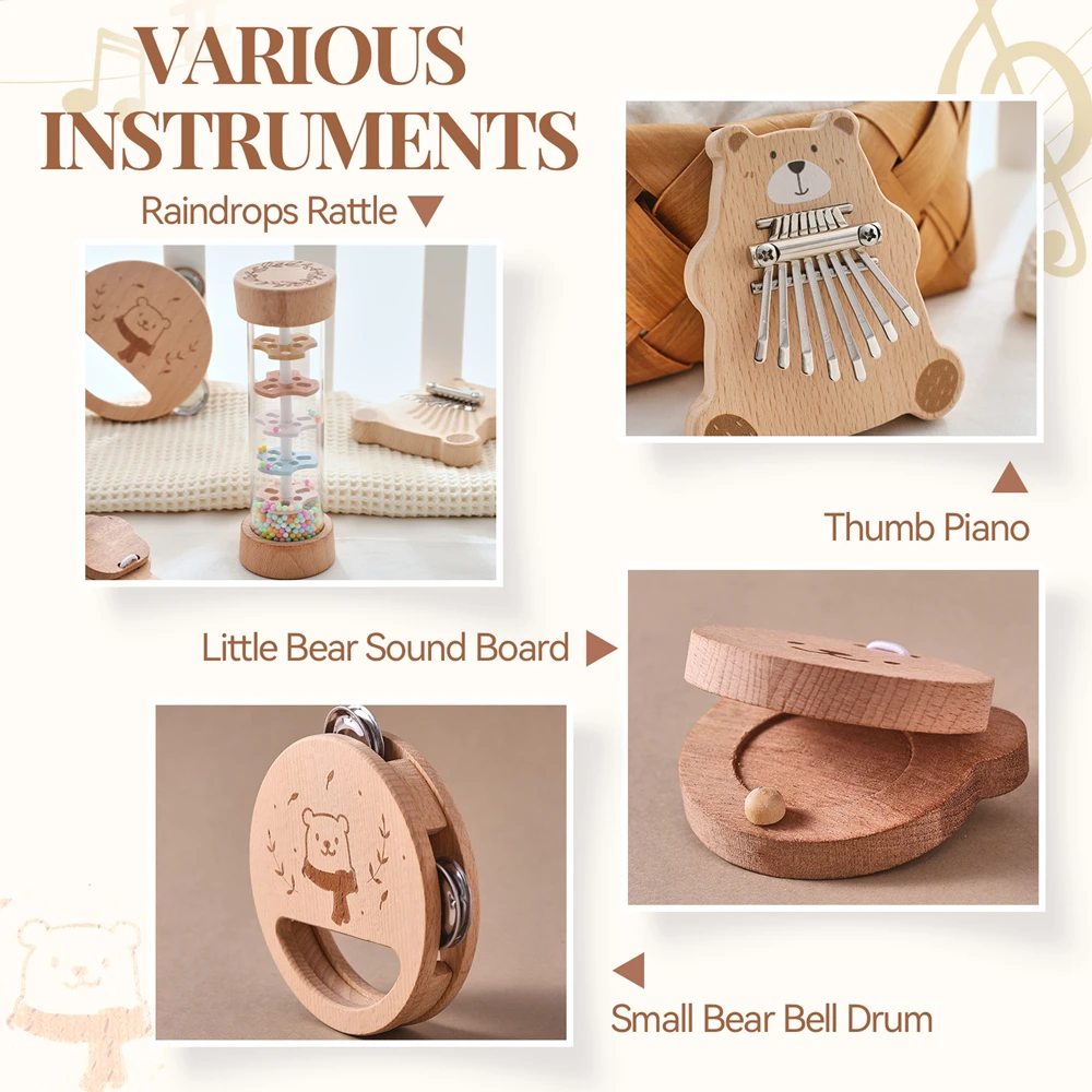 Alat Musik Kayu Bayi Mainan Mo - Musical Instrument Fiddle ulasan dan harga