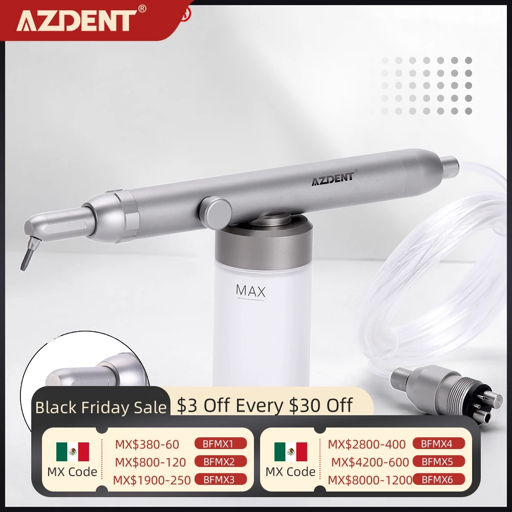 AZDENT Dental Aluminum Oxide Micro Blaster Lab Air Abrasion Polisher Interface Microetcher Sandblasting Alumina Gun Dentist Tool