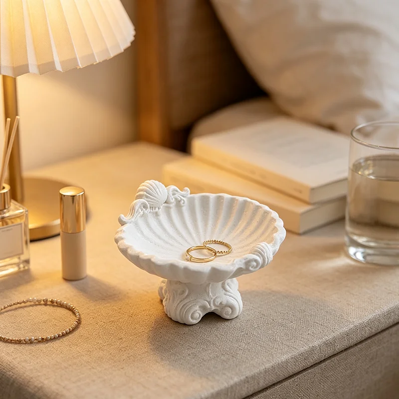 3D Printing Earrings - Vintage Baroque Shell Shape 3D Printed