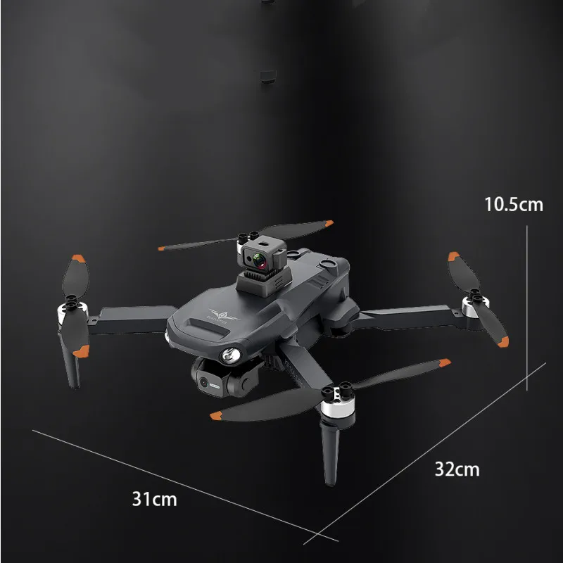 Dron KF106 Max de tres ejes sin escobillas, cuadricóptero con cámara Dual HD, 2,4G, WIFI, cardán plegable de 3 ejes, FPV, RC, juguete