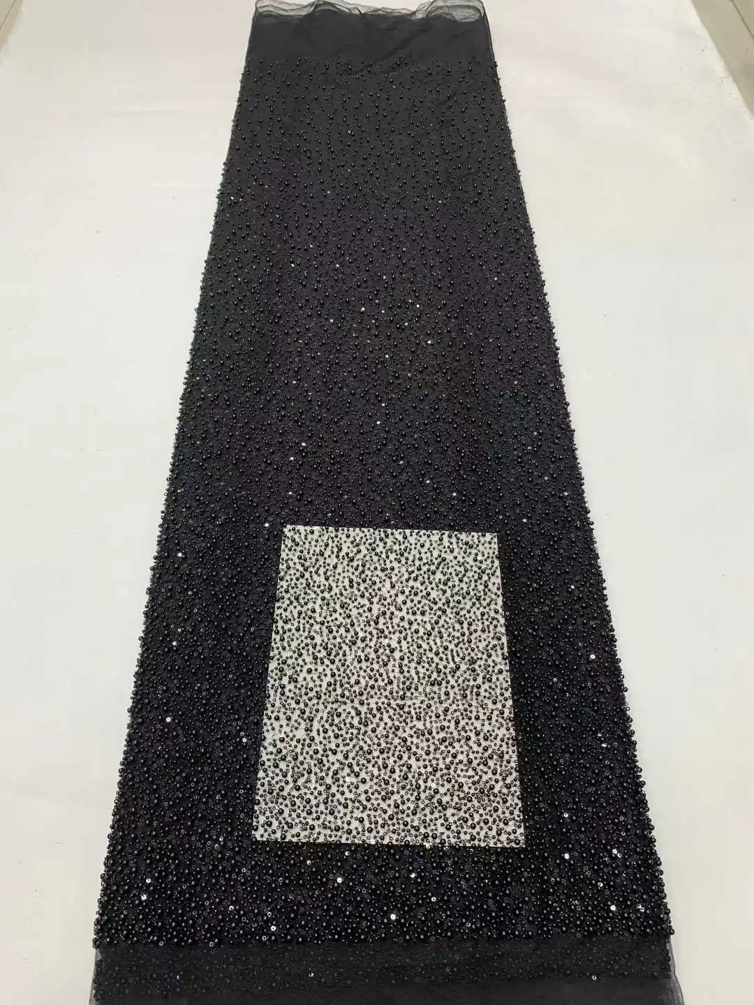 الجملة الأفريقي أقمشة الدانتيل 2025 جودة عالية رائجة البيع حبات اللؤلؤ الفرنسية شبكة نسيج الدانتيل الخياطة الأقمشة للنساء الطرف