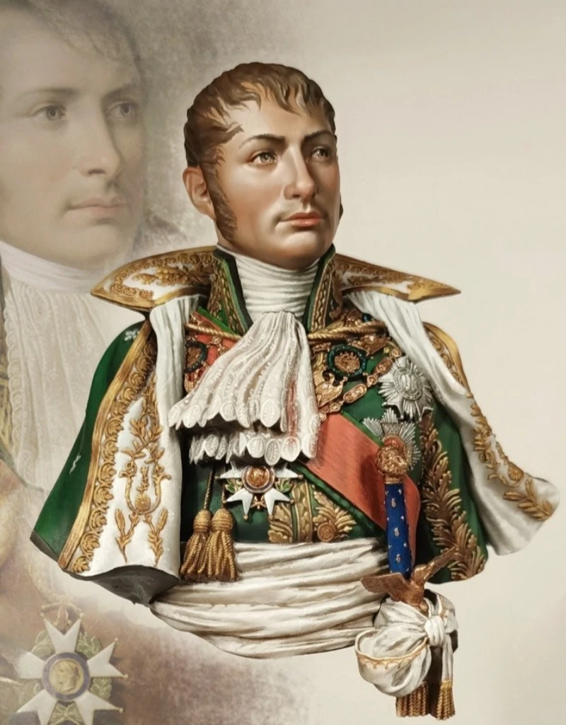 1/9 Scale 250mm Die-Cast Resin Bust Model Kit Napoleonic Wars French Military Commander Statue Unassembled and Unpainted