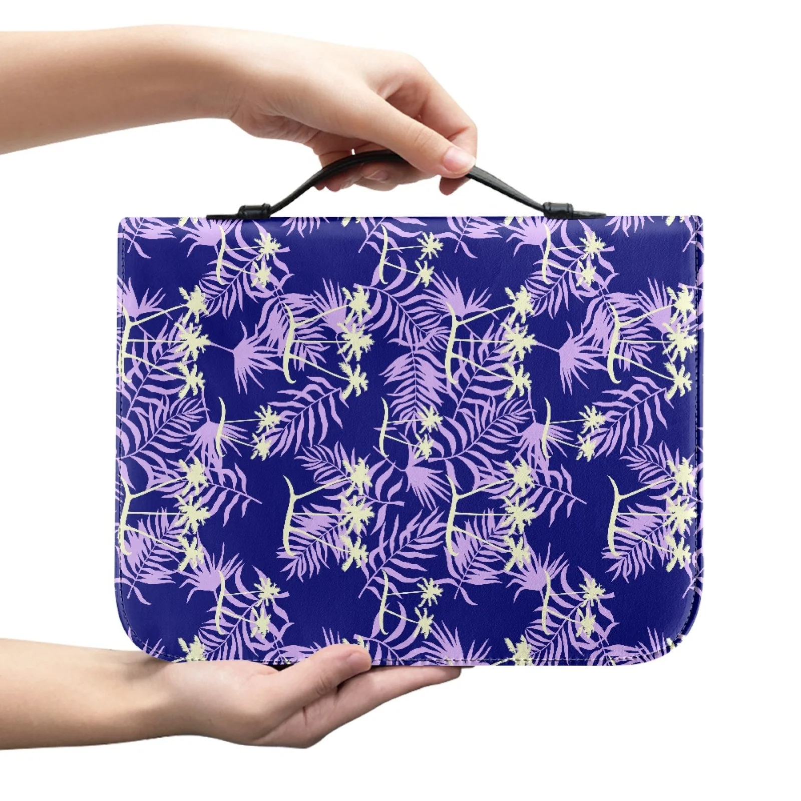PENSTROLL Bible Cover Protective Bible Tote Bag for Prayer Study Men Purple Palm 2026 Trending