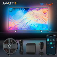 AVATTO Tuya WiFi Smart Ambient TV LED Backlight For Desktop PC / Music Screen Background Lighting Works For Alexa Google Home