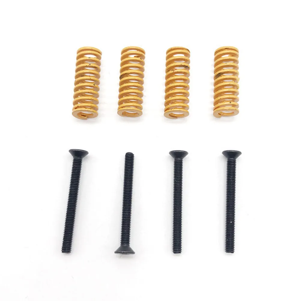 

Upgraded 3D Printer Heated Bed Leveling Kit with High-Strength Plastic Knobs Integrated Nut Mold Springs Screws for Ender-3