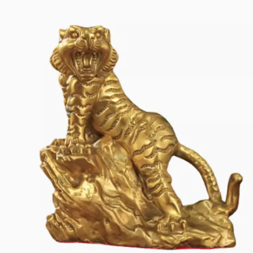 Copper tiger, brass, mountain tiger, twelve zodiac crafts, home decoration ornaments, and ornaments