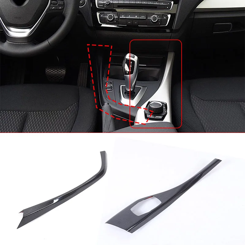 Real Carbon Fiber For BMW 1 2 Series F20 F21 F22 F23 2012-2018 Car Multimedia Panel Decoration Stickers Car Accessories