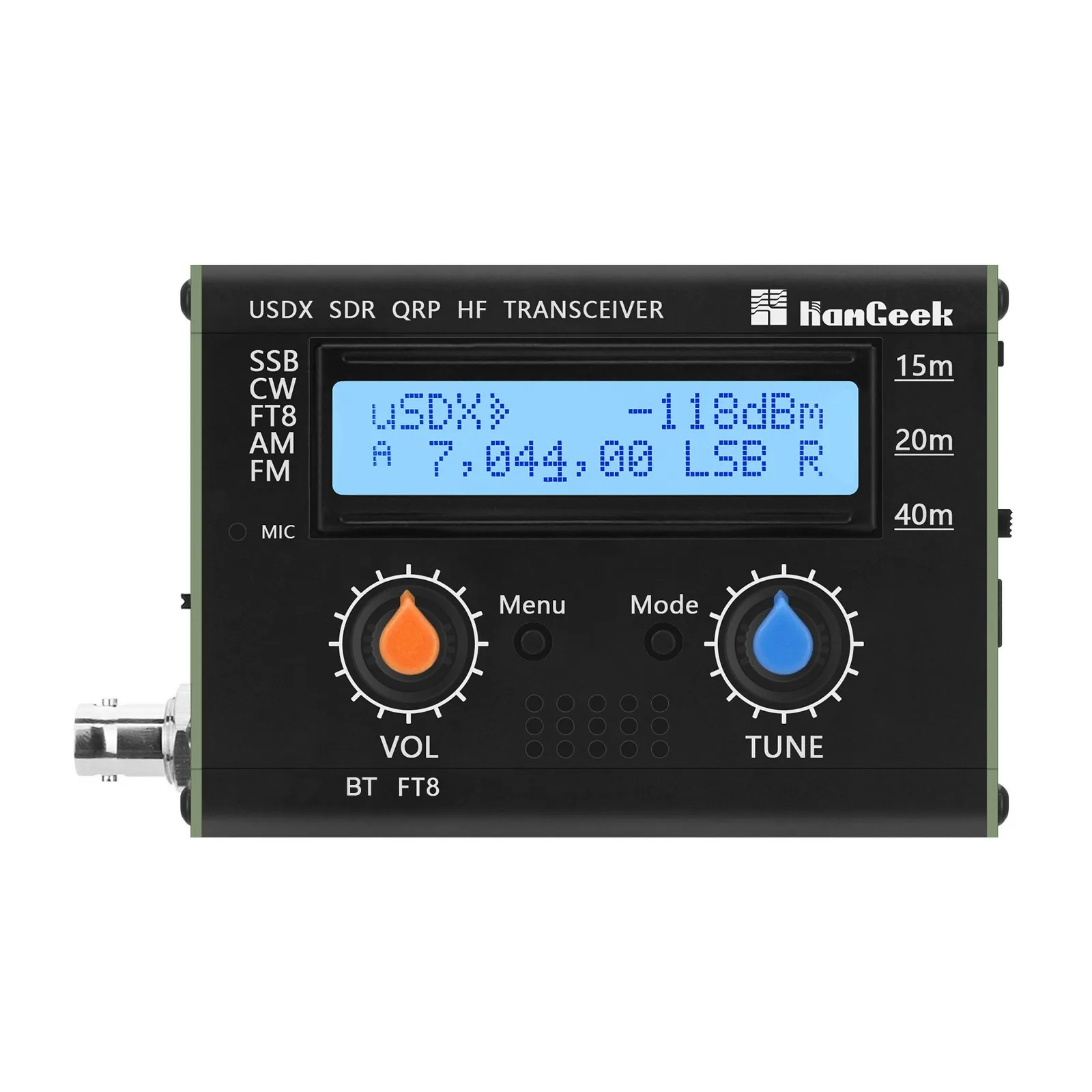 USDX-FT8 5w Full Mode High Frequency Transceiver 3 Band QRP Transceiver BT QCX-SSB SSB 15m/20m/40m Wireless Infrastructure Equi