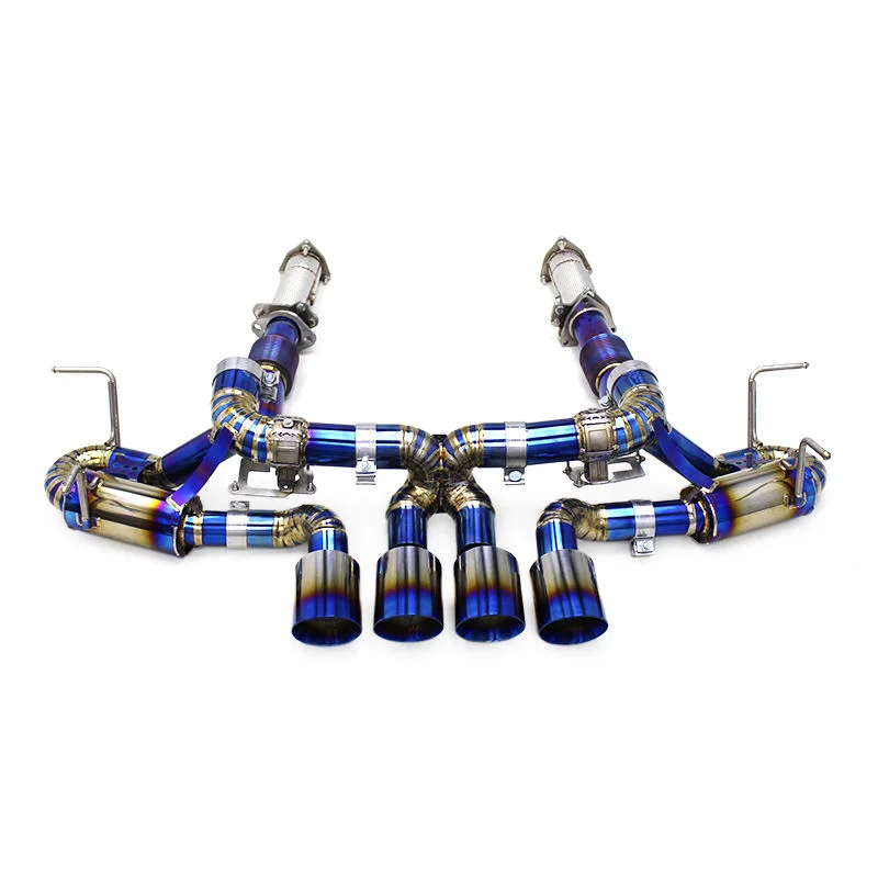

Titanium Valved Sport Exhaust System For Chevrolet CORVETTE C8 Z06 2019-2023 Titanium Exhaust Muffler With Titanium Tips