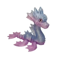 3D Printed Long Haired Dragon Multi-color Gradient Funny Toy Home Office Desktop Ornament Micro Landscape Garden Decor Xmas Gift