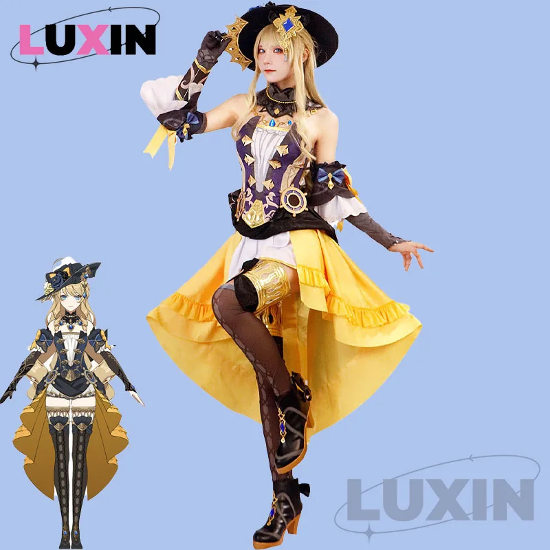 

Navia Cosplay Genshinimpact Navia Cosplay Costume Dress Suit Outfits Anime Game Fontaine Spina Di Rosula Costumes for Halloween