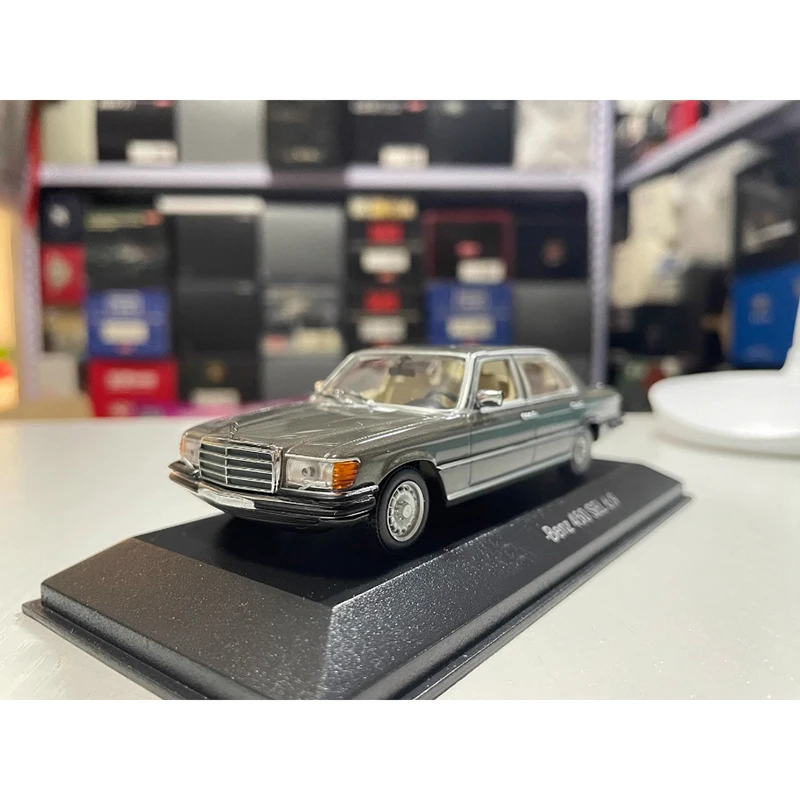 

Minichamps Diecast 1:43 Scale S-Class W116 450SEL Car Alloy Simulation Model Adult Collection Decoration Gift Static Display