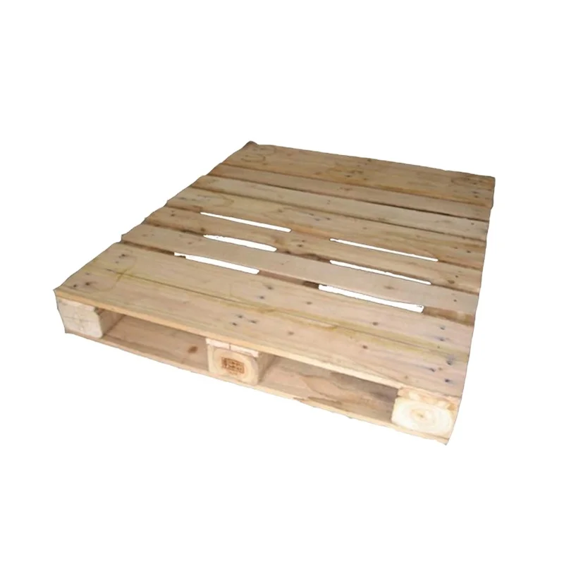 

European standard pine solid wood pallet moisture-proof warehouse four-sided forklift pallet