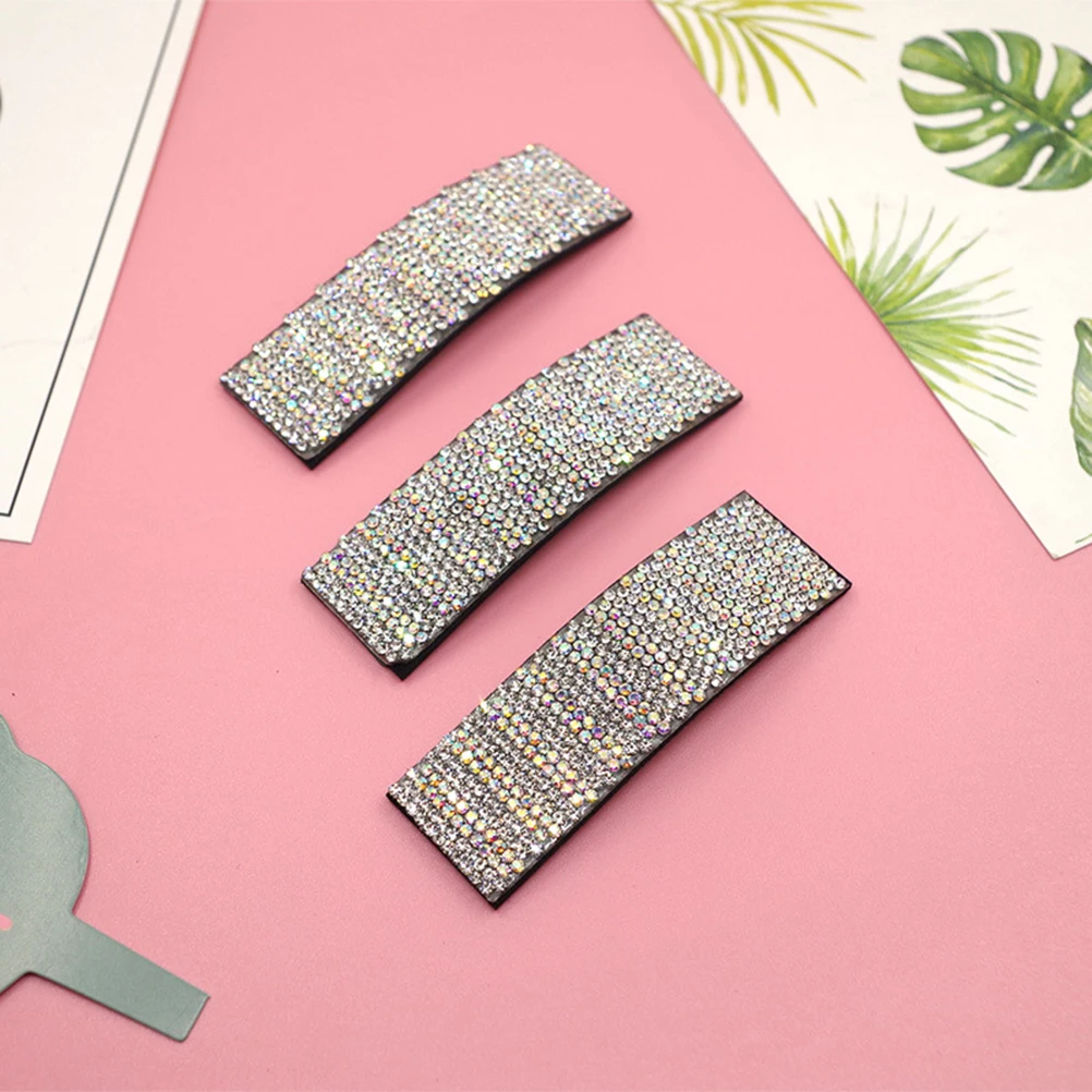 

3pcs Rhinestone Hair Women Barrettes Women Barrettes Girl Hair Pins Long Lasting Use Wedding Party Accessories